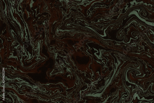 Suminagashi marble texture hand painted with black