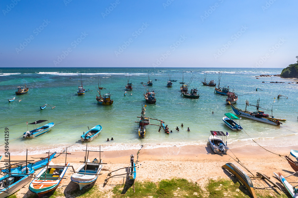 Obraz premium Weligama beach view, Sri Lanka.