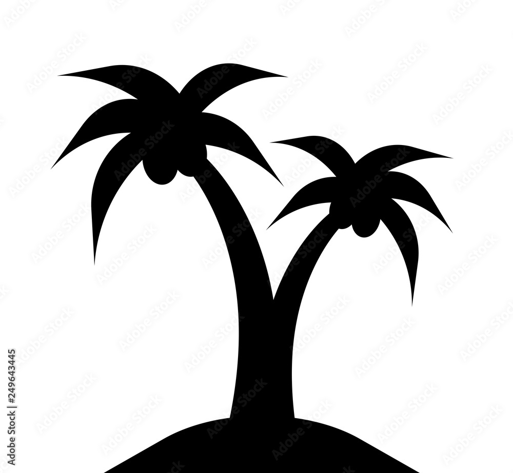 ヤシの木のシルエット Stock イラスト Adobe Stock ヤシの木のシルエット Stock イラスト Adobe Stock