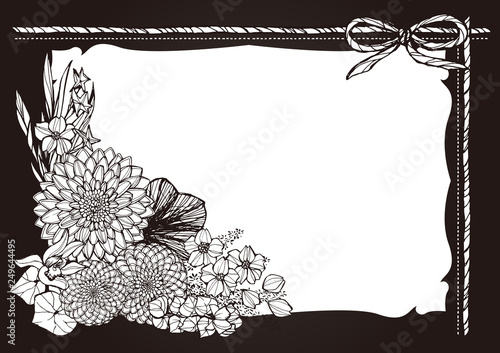 日本風 和柄 花柄フレーム 菊と桜 Stock Vector Adobe Stock 日本風 和柄 花柄フレーム 菊と桜 Stock Vector Adobe Stock