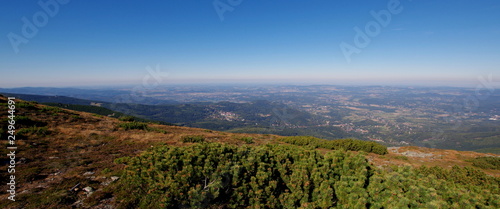 View from the Giant Mountains to Lower Silesia