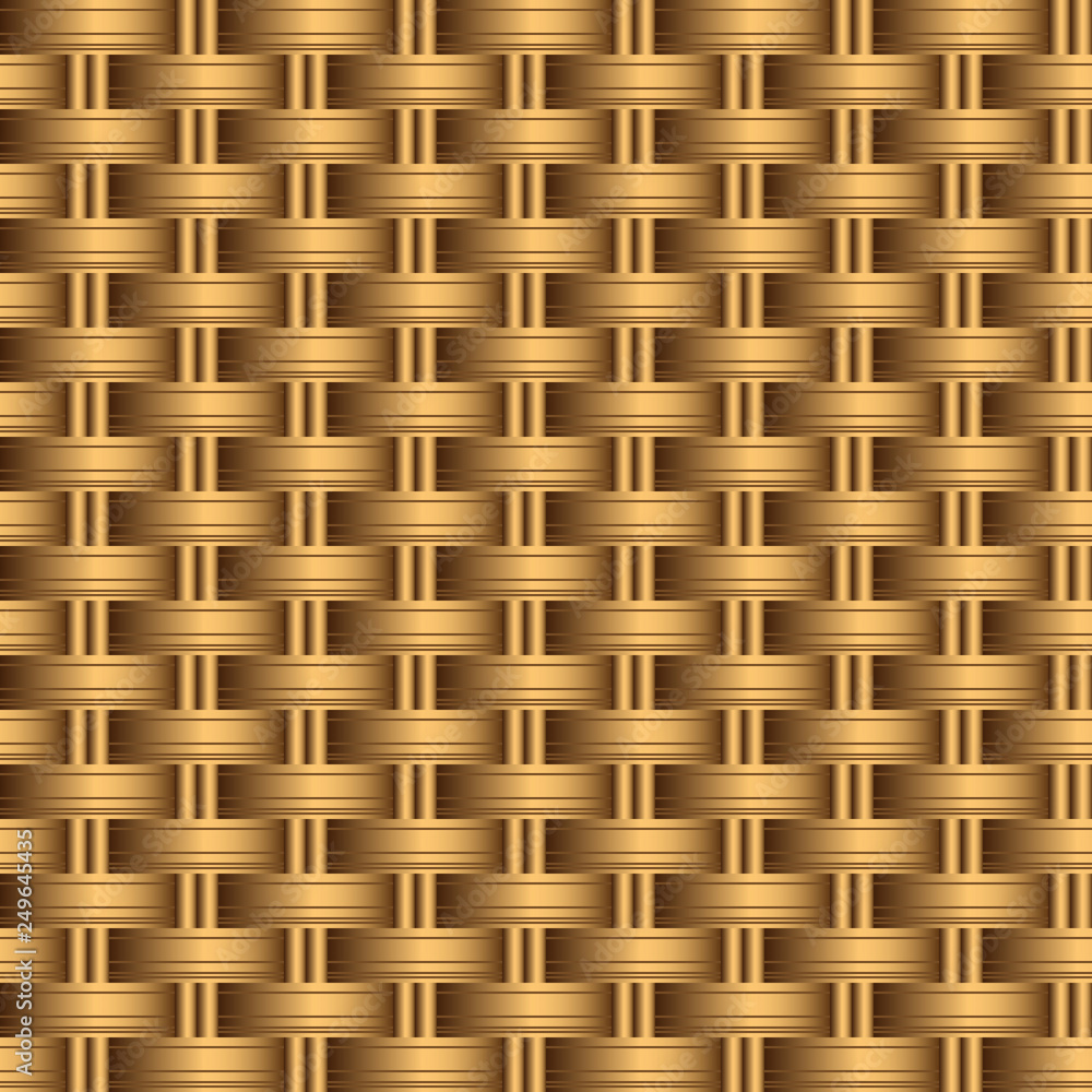 Woven basket seamless pattern