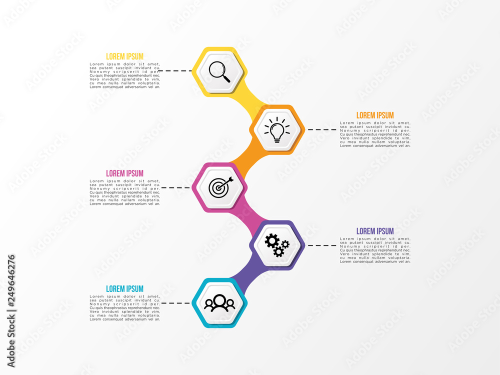 Modern Vector Infographics Elements Design Template. Business Data Visualization Infographics Timeline with Marketing Icons most useful can be used for workflow, presentation, diagrams, annual reports