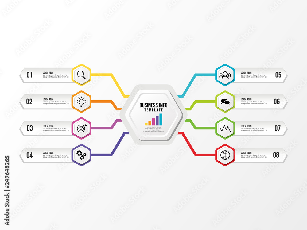 Modern Vector Infographics Elements Design Template. Business Data Visualization Infographics Timeline with Marketing Icons most useful can be used for workflow, presentation, diagrams, annual reports Modern Vector Infographics Elements Design Template. Business Data Visualization Infographics Timeline with Marketing Icons most useful can be used for workflow, presentation, diagrams, annual reports