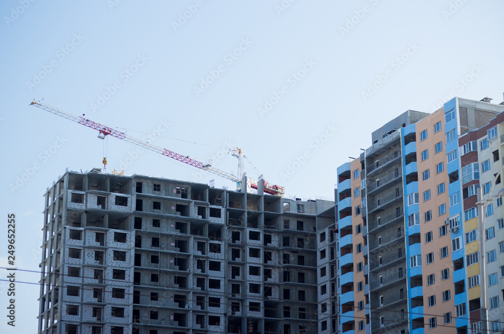 Fototapeta premium High-rise building under construction