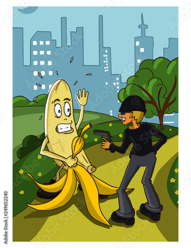 Mr. Banana is a superhero man