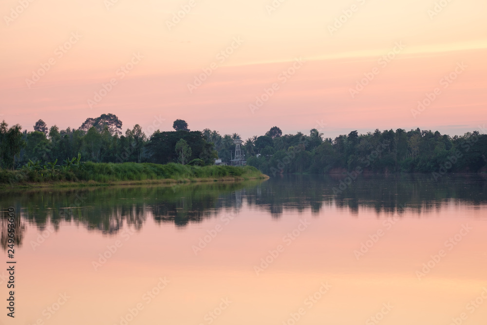 sunrise over the long river