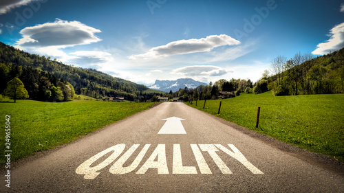 Obraz na płótnie Sign 401 - Quality
