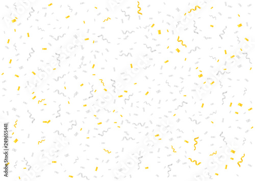 Golden and silver confetti