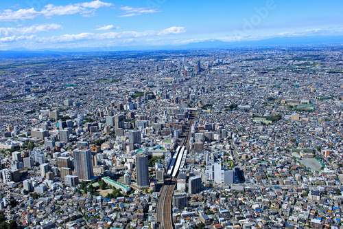 浦和駅周辺／航空写真、空撮