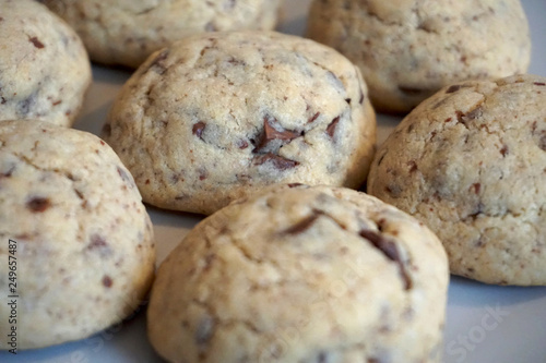 Chewy chocolate chip homemade tasty cookies