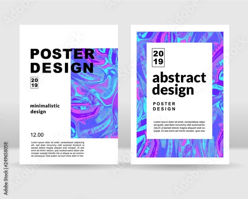 The abstract holographic background. It can be used for print and web