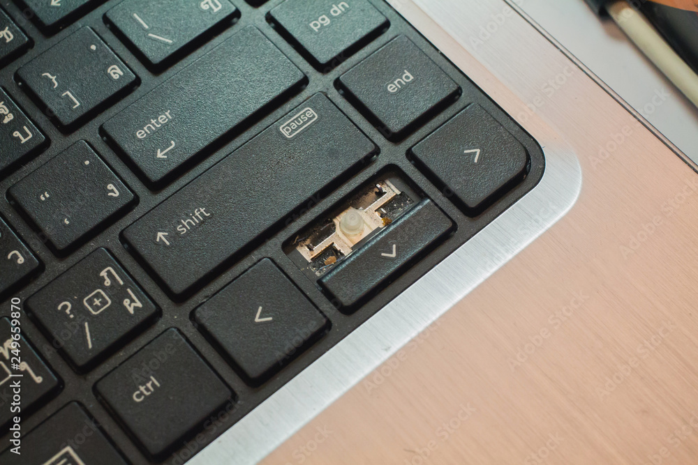 Keyboard, notebook computer, break out of use in the store. Keyboard, notebook computer, break out of use in the store.