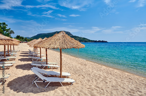 Beautiful beach in Toroni  Greece