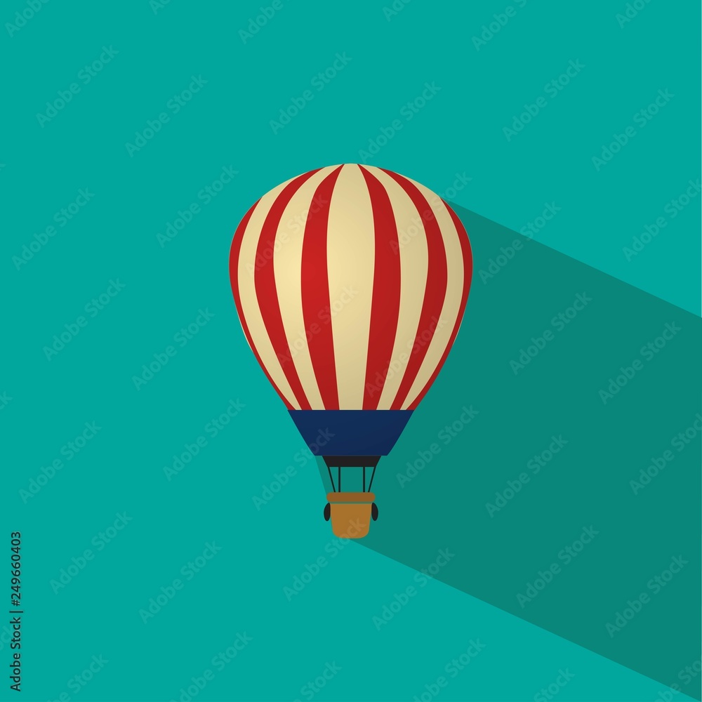 Hot air balloon icon. Flat style vector illustrations with shadows. Hot air balloon icon. Flat style vector illustrations with shadows.