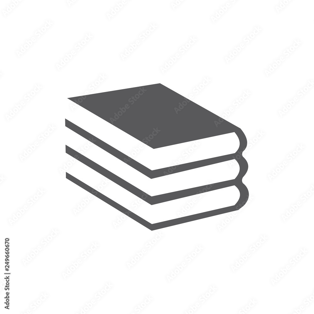 Book icon isolated on white background Book icon isolated on white background
