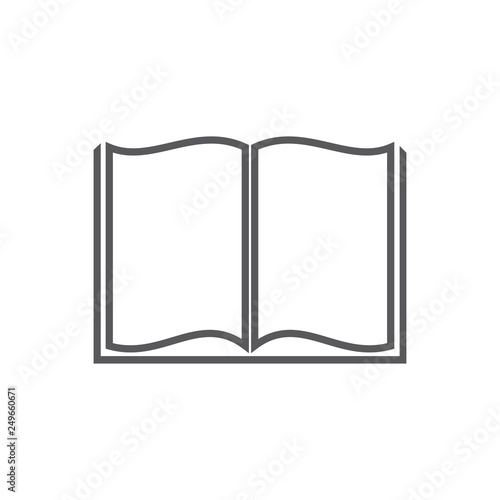 Book icon isolated on white background