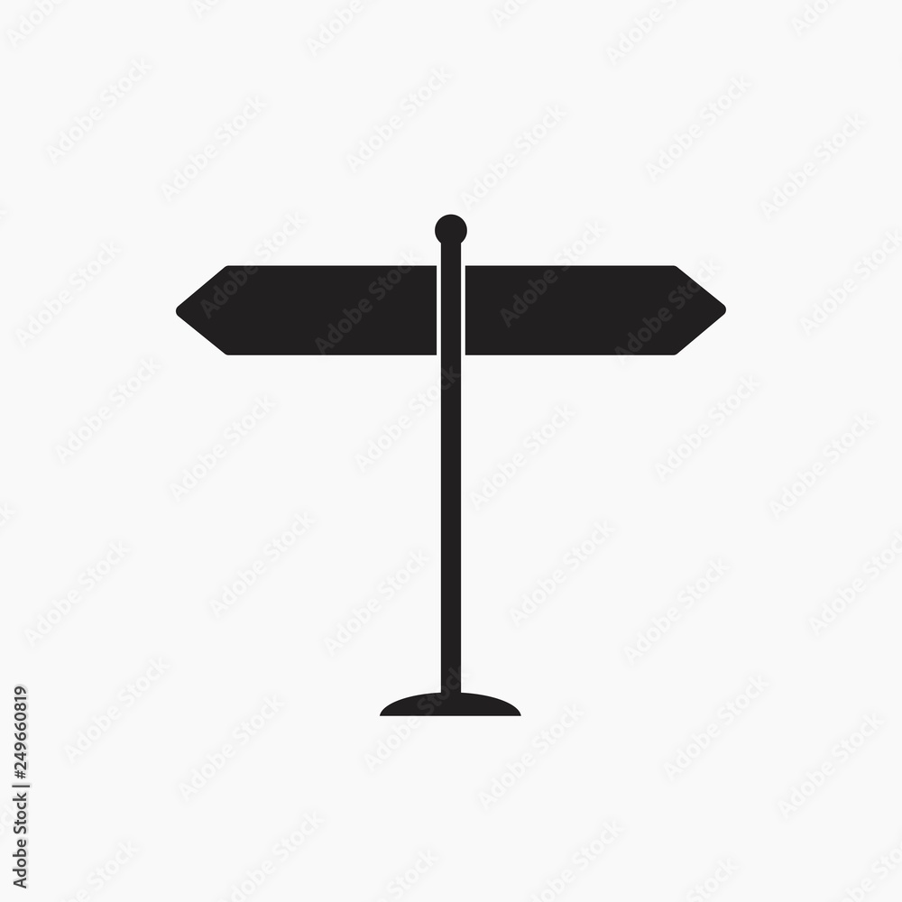 signpost vector icon signpost vector icon
