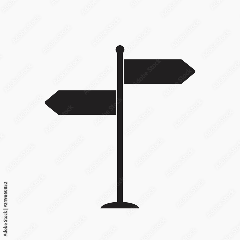 signpost vector icon signpost vector icon