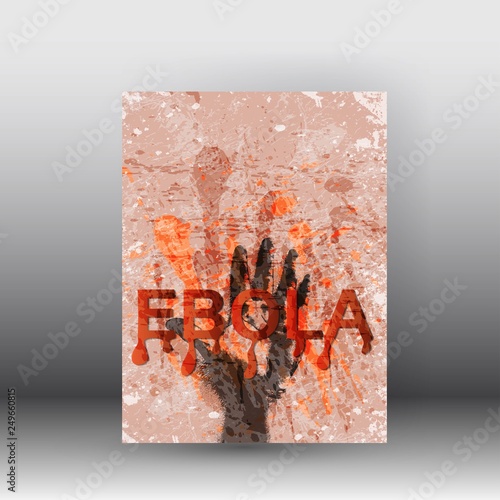 ebola graphic design , poster illustration