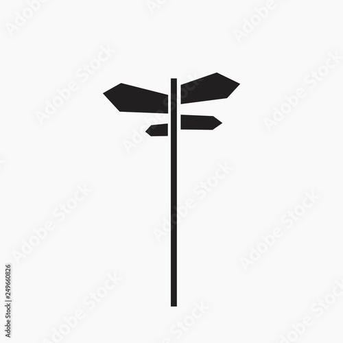 signpost vector icon