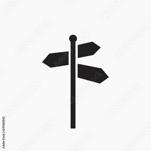 signpost vector icon