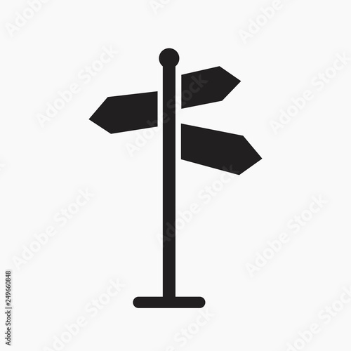 signpost vector icon