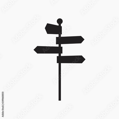 signpost vector icon