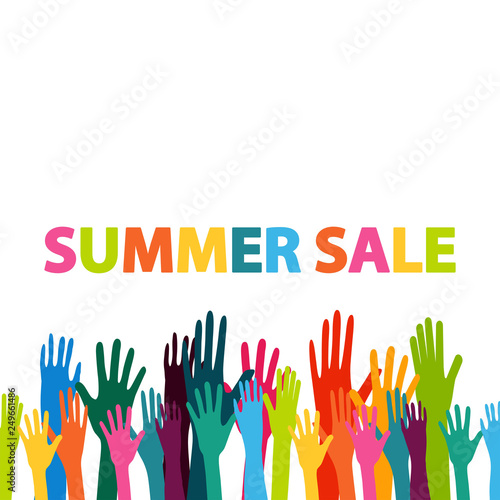 summer sales hands
