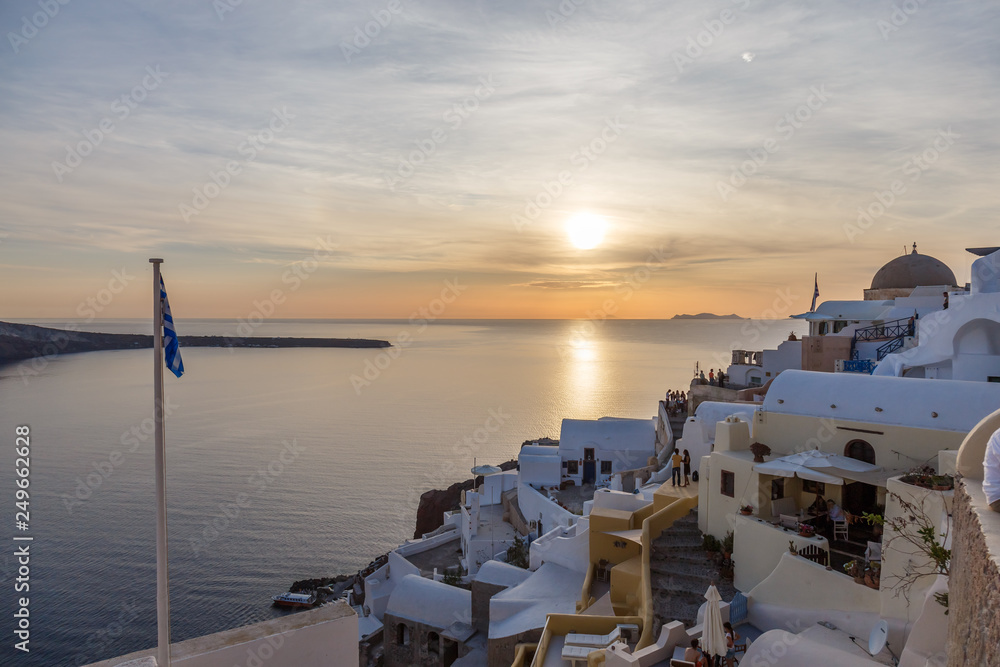 Fototapeta premium One of the most beautiful islands in the world, Santorini, Caldera, Oia, Greece