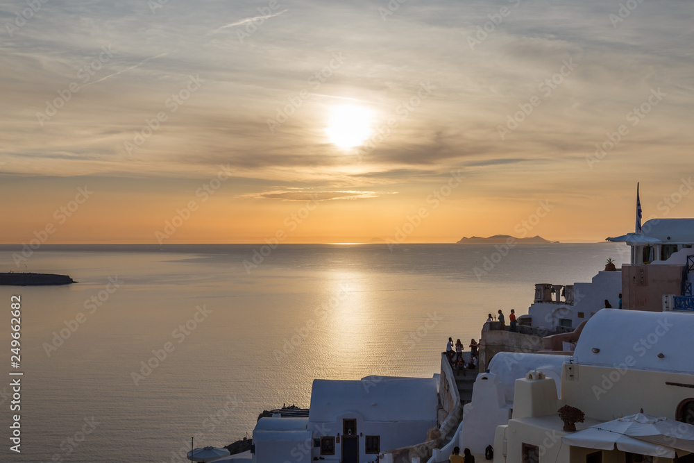 Fototapeta premium One of the most beautiful islands in the world, Santorini, Caldera, Oia, Greece
