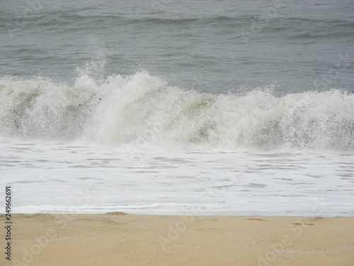 Waves of the Arabian Sea in Kerala, Kochi