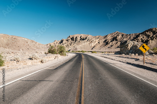 Highway in Death Valley National Park, California