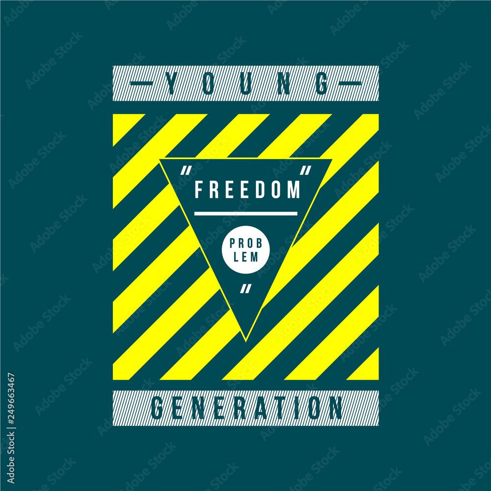 young freedom graphic typography design t shirt vector for ready print