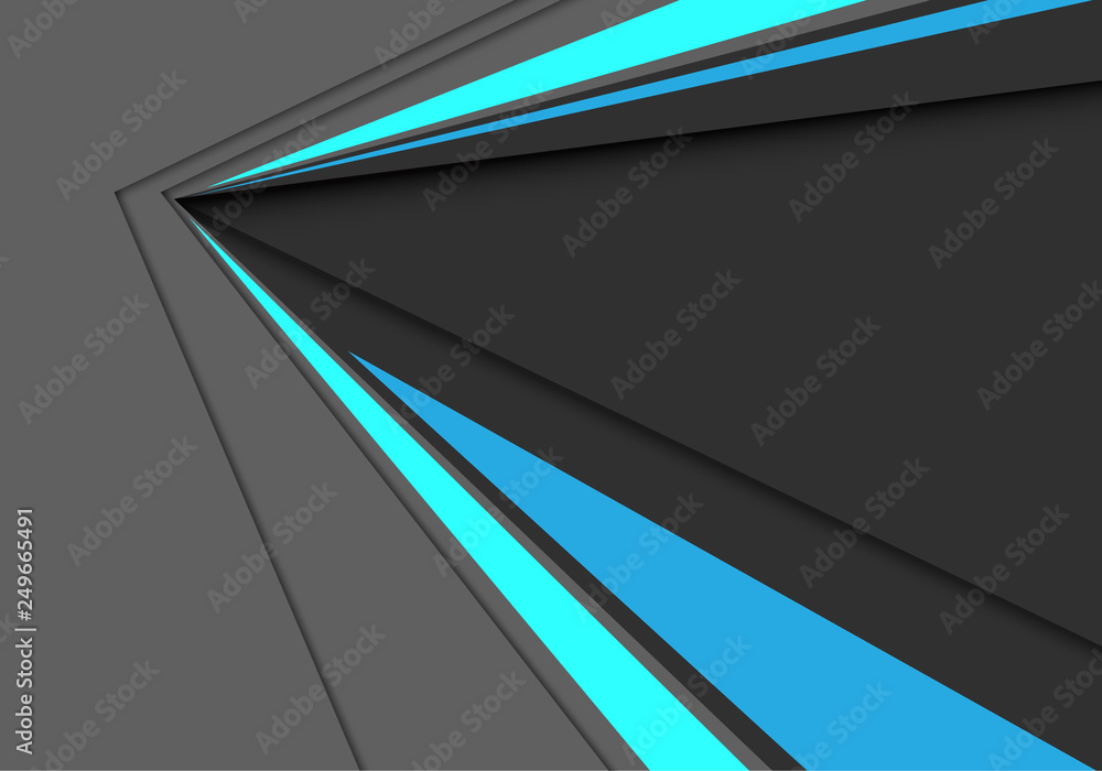 Abstract blue grey speed arrow direction design modern futuristic  background vector illustration. Stock Vector | Adobe Stock