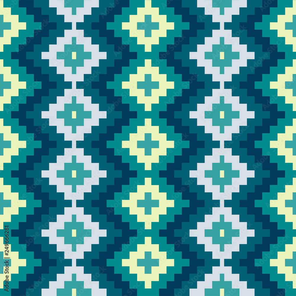 Fototapeta premium Ethnic Seamless Geometric Pattern