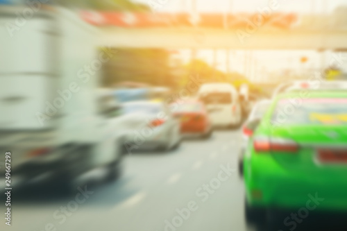blurred traffic jam © thawornnurak