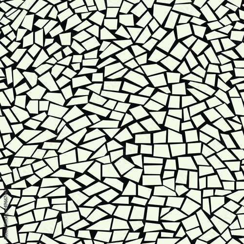 Marble masonry vector background. Bathroom floor design. Mosaic seamless pattern. Irregular cracked facade.