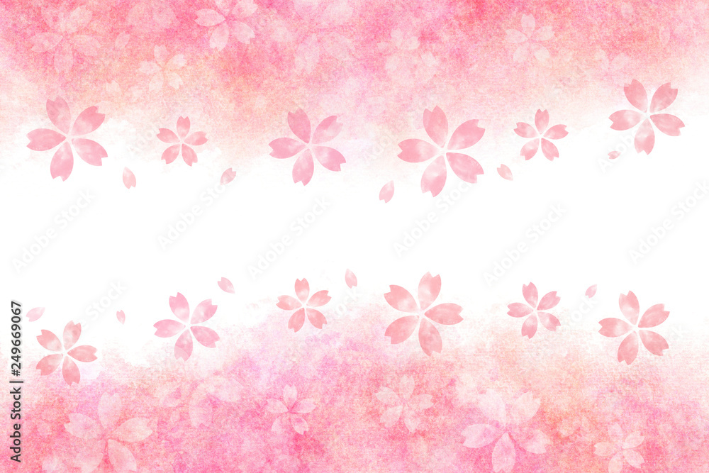 桜 花 春 水彩 背景 桜 花 春 水彩 背景