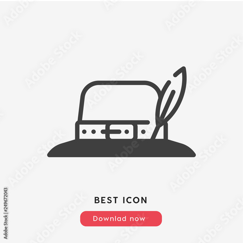 hindu cap icon vector