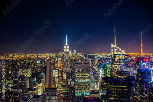 New york city night skyline © Matias