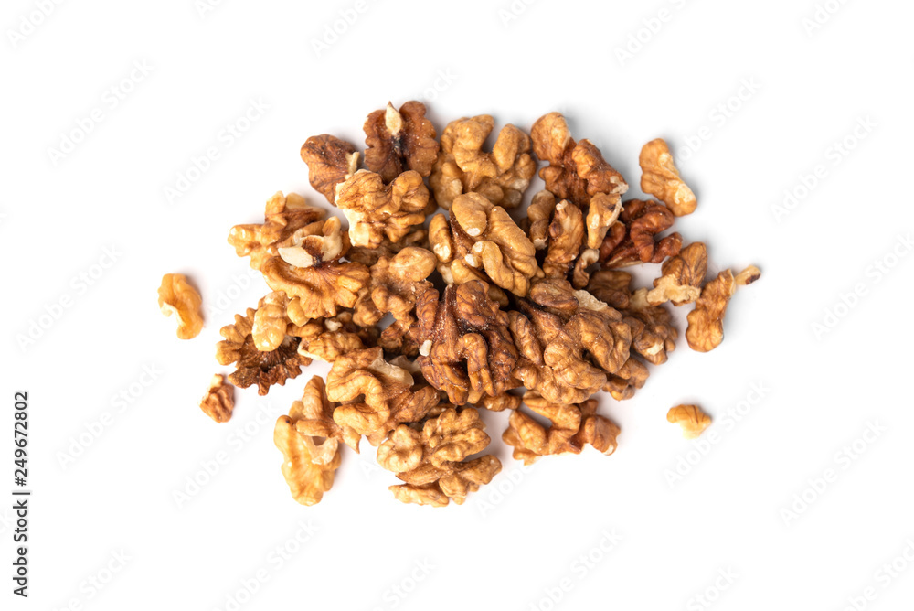 Walnut isolated on white background. Walnut isolated on white background.