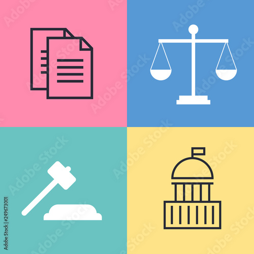 Lawyer, advocate man or jurist concept. Lawyer flat vector illustration