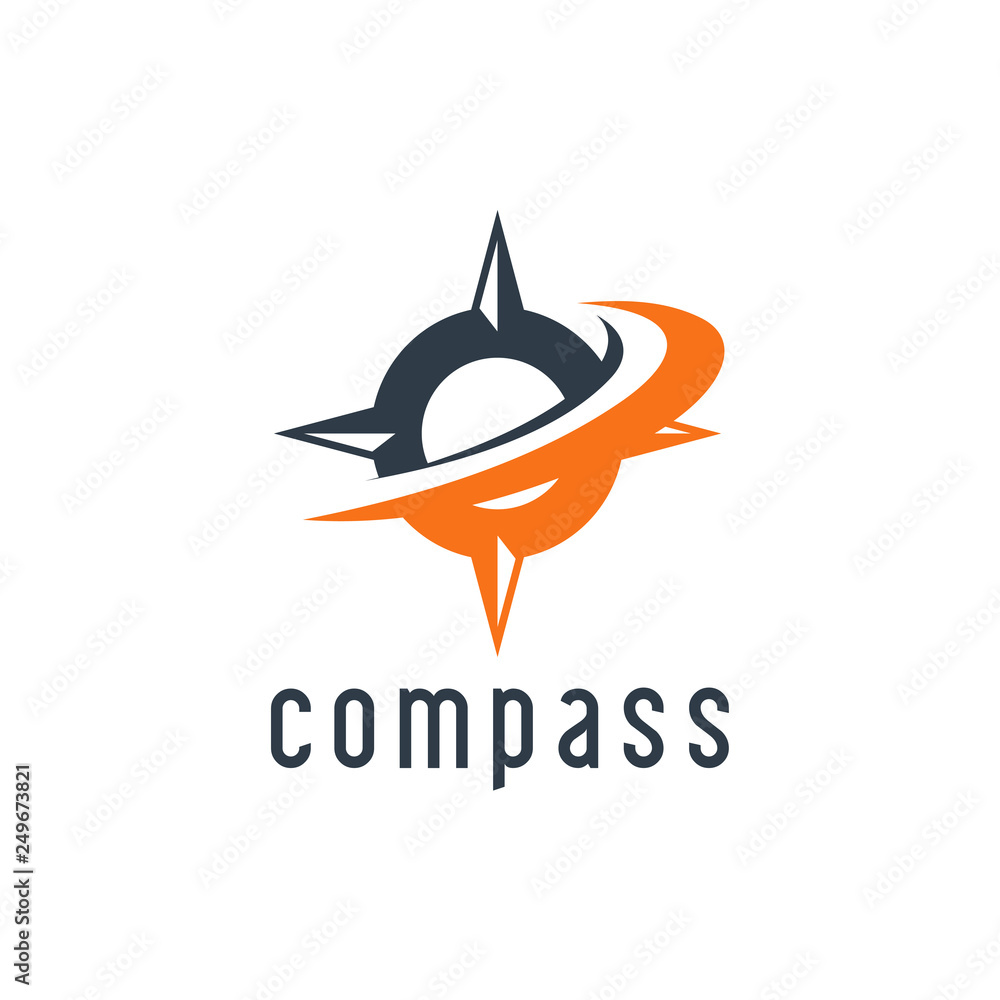 Creative Compass Concept Logo Design Template