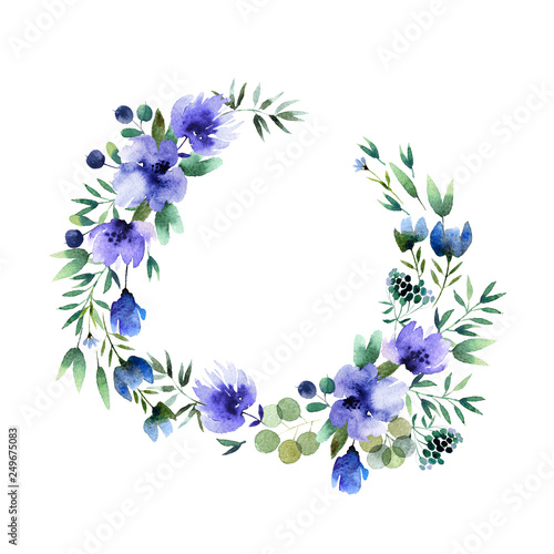 Watercolor wreath