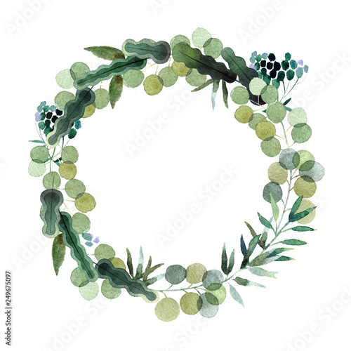 Watercolor wreath