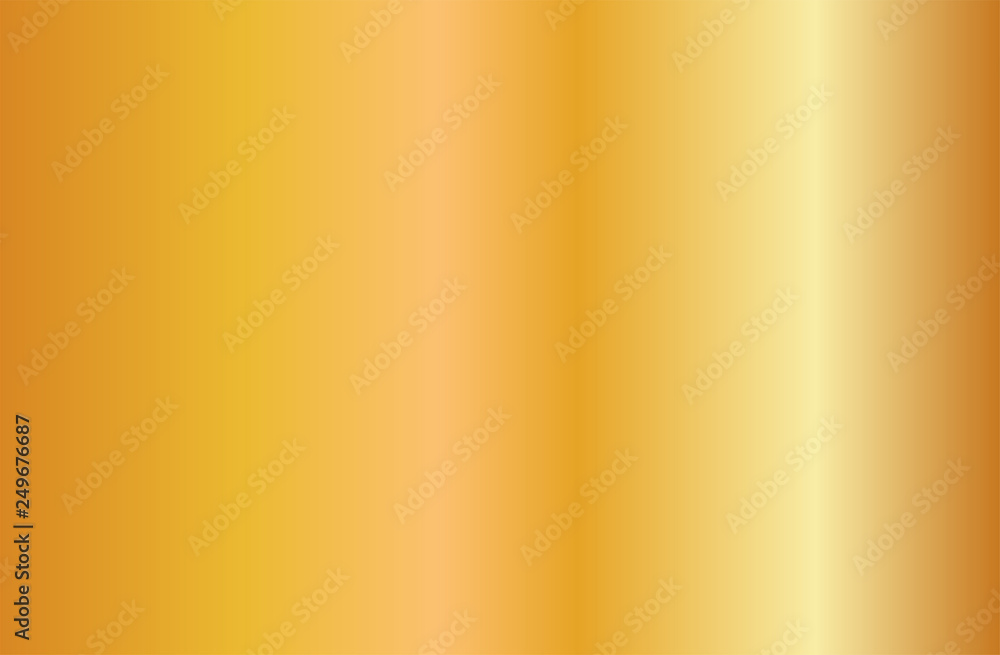 Obraz premium Realistic gold gradient texture. Shiny golden metal foil gradient. Vector illustration