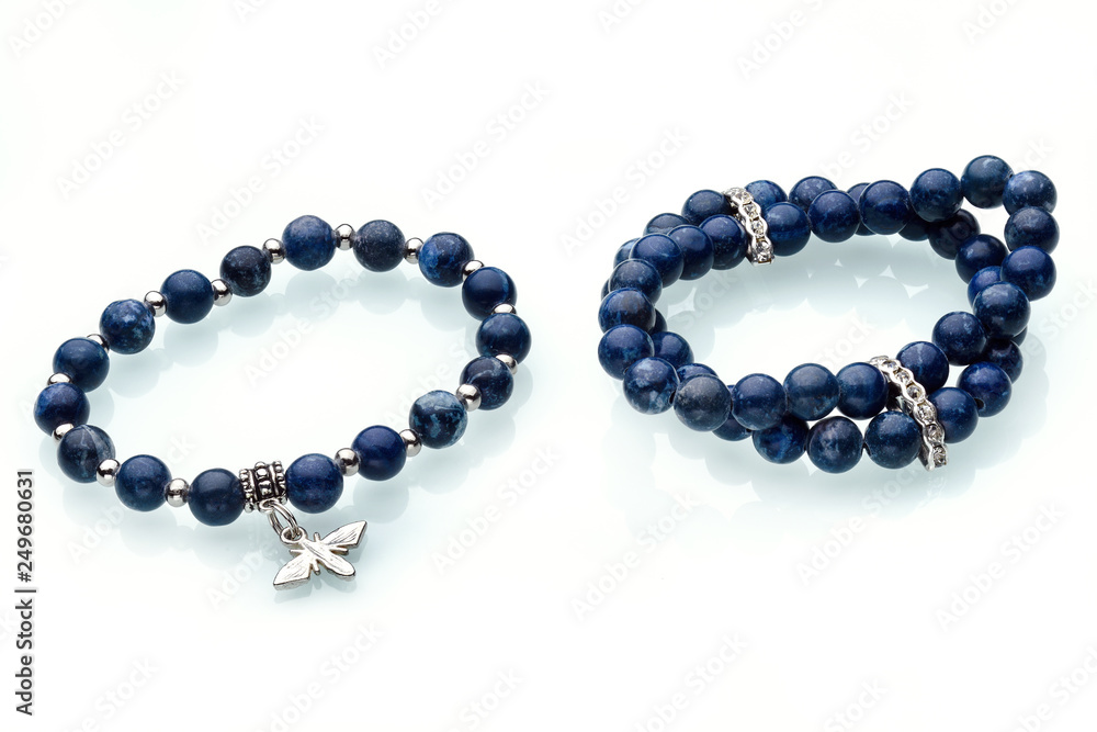 Necklaces, beads, handmade bracelets are made of artificial stone of different breeds. Necklaces, beads, handmade bracelets are made of artificial stone of different breeds.