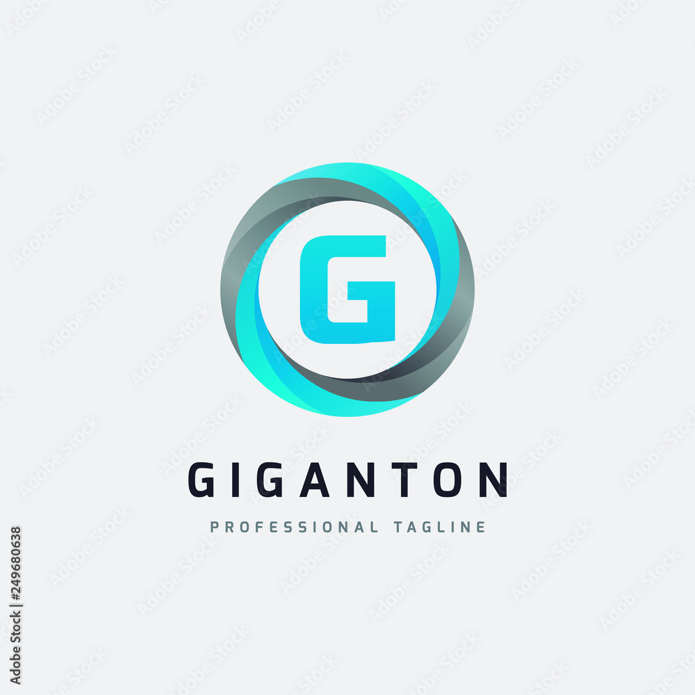 Letter G Blue Circle Logo Design - Vector File Letter G Blue Circle Logo Design - Vector File