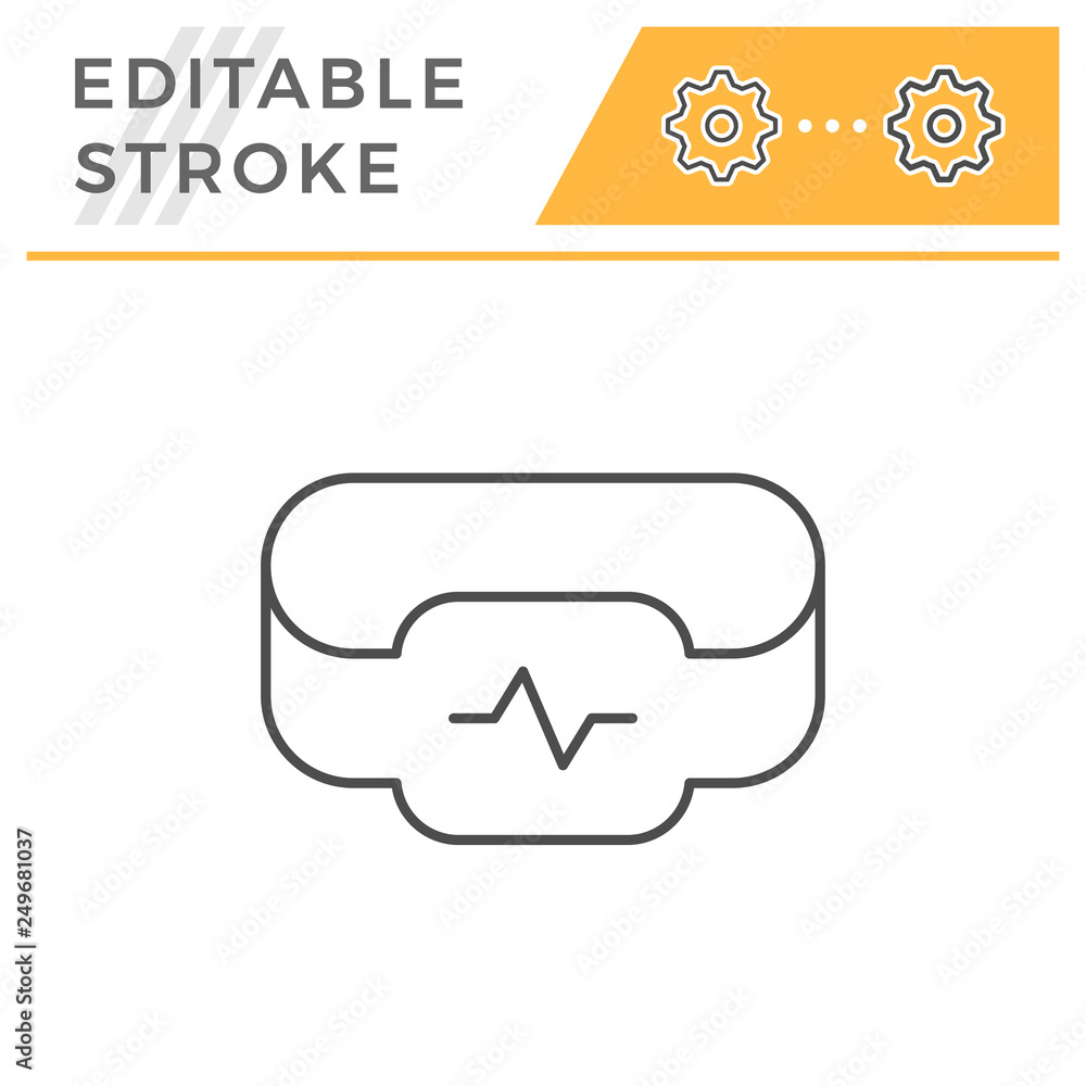 Fitness tracker line icon Fitness tracker line icon
